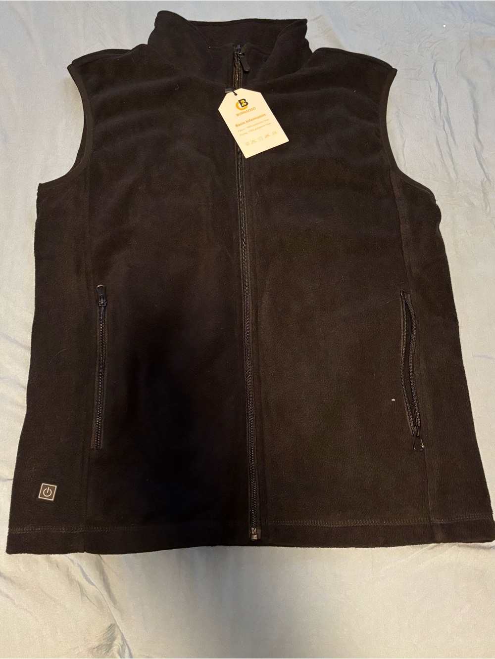 Burngogo Heated Vest for Men Women Sz M 3 Heating Levels 6 Heating Zones, Heated